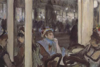 Edgar Degas Women,on a Cafe Terrace (san16) oil painting image
